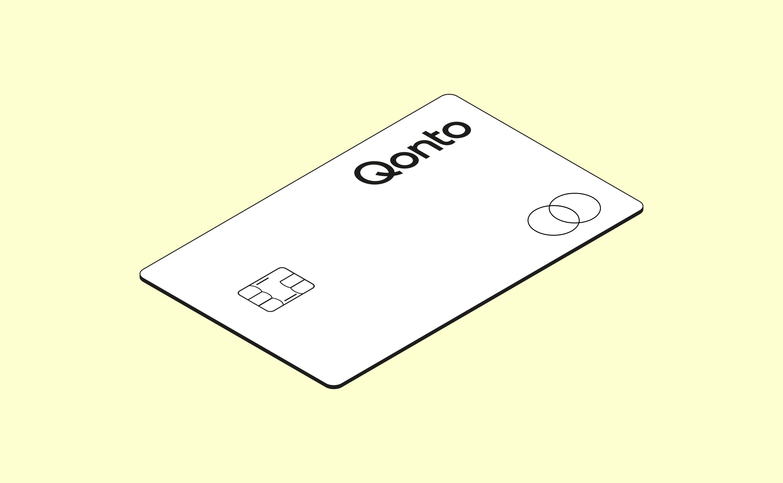 Tarjetas Post Cover Mostaza Qonto