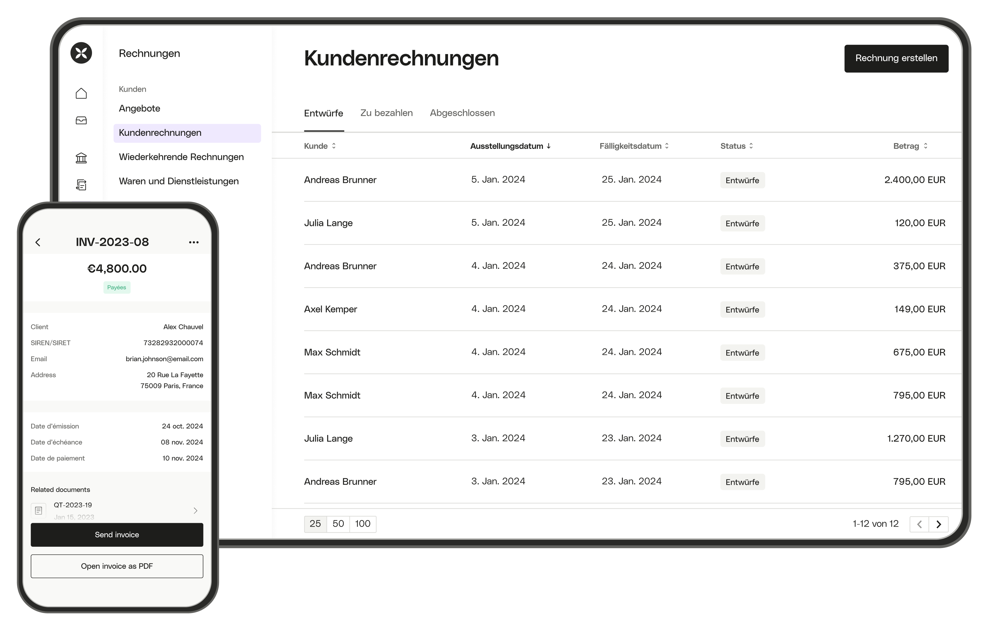 BLOG UI Klickbare Client-Rechnungen Desktop