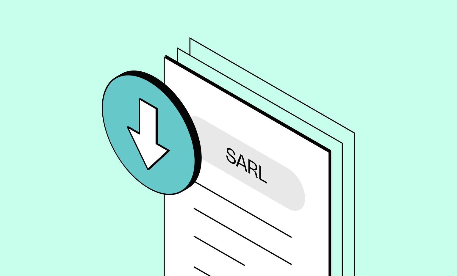 Cartes WEB Mint Bento Titre Télécharger Statuts SARL
